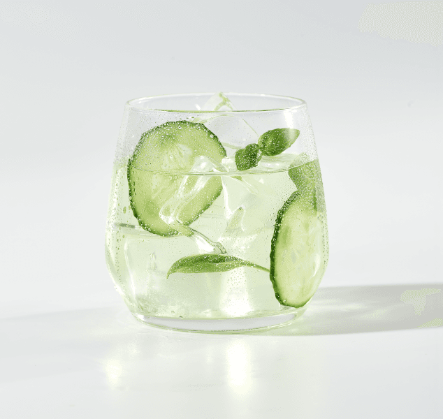 Cucumber, basil gimlet